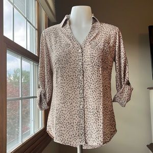 Animal Print Button Down